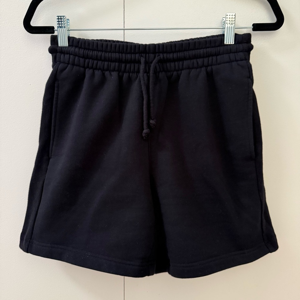TNA Black Elastic Waist Sweat Shorts